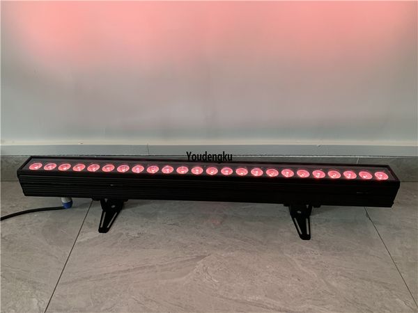 4pcs Dmx 24x10w rgbw 4in1 indoor light led wall washer 1M LED Wall Wash Bar Linear Flood Light