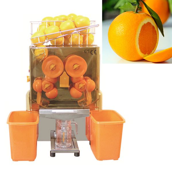 120W Commercial Automatic Orange Juicer Machine Electric Orange Squeezer Juice Making Fruit Maker Stainless Steel 220V-110V 2000E-2