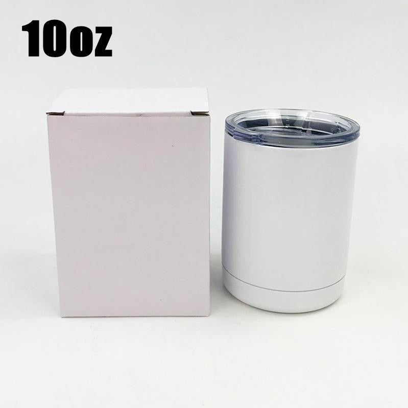 10oz Double Wall Stainless Steel Blank Sublimation Coffee Mug Cups Heat Transfer Wine Tumbler Cup for outdoor