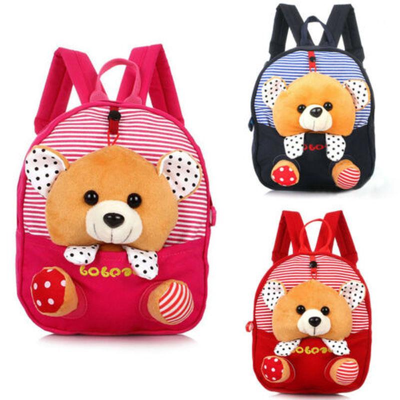 Backpack 0-6 Year Kids Mini School Bags Backpacks Children Mochila Infantil Cartoon Cow-Bear Doll Printing