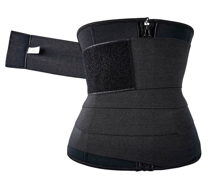 Slimming Body Shapers Waist Trainer Cincher & Tummy Belts 2 in 1 Fitness Sauna Sweat Bands For Women Beauty Yoga Running 9 Steel Bones Strong Sculpt