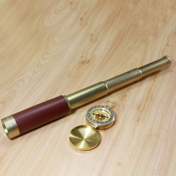 Telescope & Binoculars Pirate Metal Child HD Monocular Pocket Gift 25x30 Mini Out Doors for Hunting Trave Toys