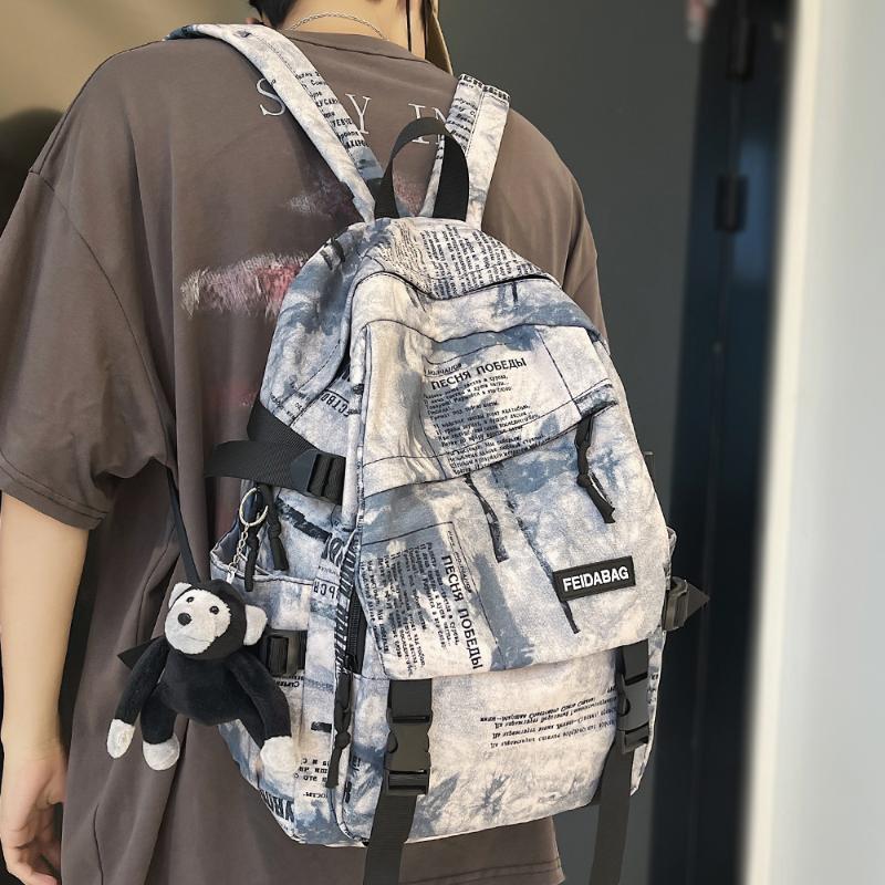 Backpack Cool Graffiti Print School Bag Laptop Women Book Boy Girl Student Male Female Harajuku Men Backpacks Fashion Ladies