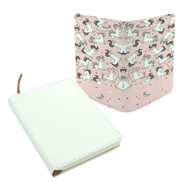 A5 A6 Blank Sublimation Notepad Faux Leather Notebook Journal Handbook Office Student Supplies
