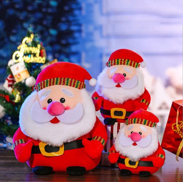Multi-size party plush toy bearded old man snowman puppet doll Christmas day decoration dolls children gift plushs Santa