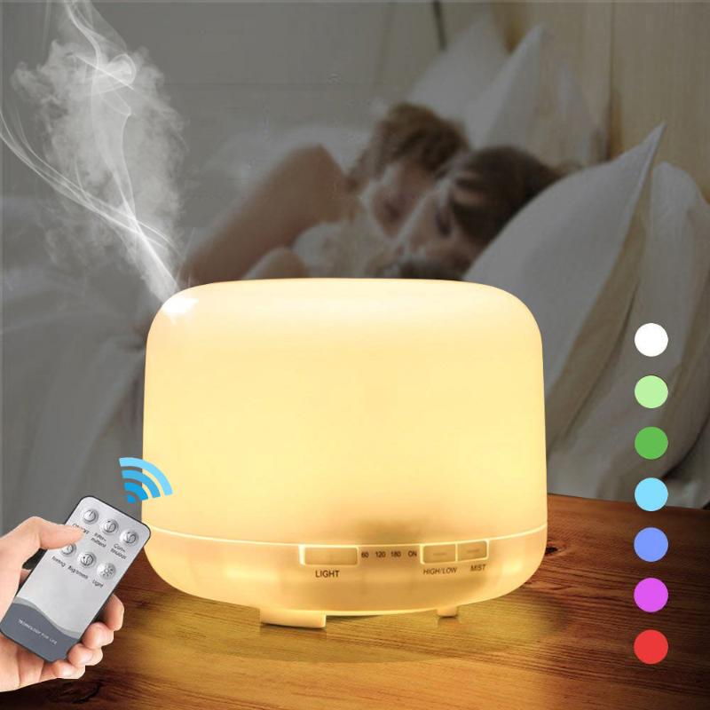 Humidifiers Household Remote Control Air Humidifier, Color Lamp Fragrance Diffuser, Ultrasonic Atomizer, Small Conditioner.