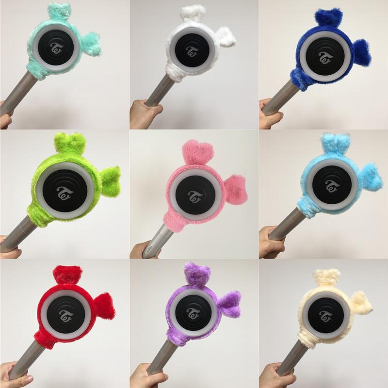 Keychains YOUPOP KPOP TWICE CANDYBONG Light Stick Plush Case Head Cover Headband CANDY BONG Z LightStick Coat LU6745