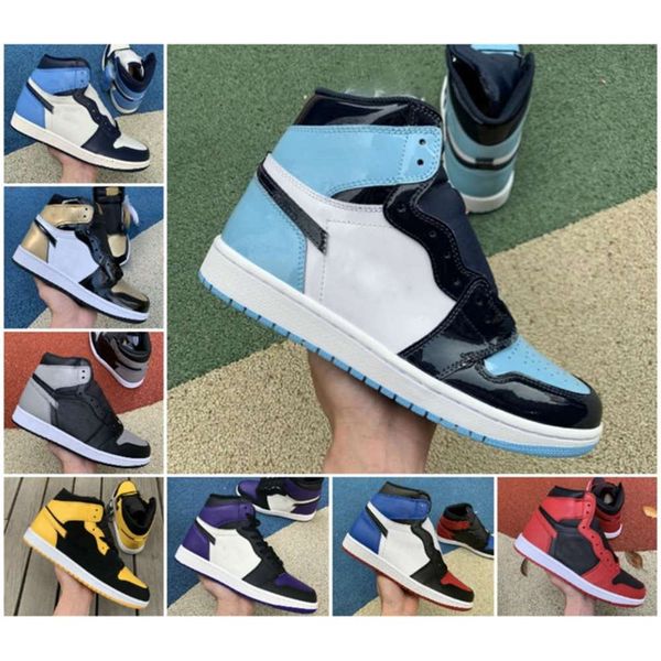 1 University Blue Twist Mid Milan Digital Pink Lightbulb Chicago Basketball Shoes Men 1s Top 3 Bred Toe Court Purple UNC Patent Sn jamee