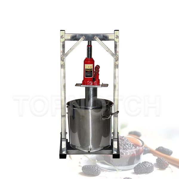 12-22-36L Kitchen Grape Blueberry Mulberry Presser Juicer Stainless Steel Juice Press Machine Home Manual Hydraulic Fruit Squeezer