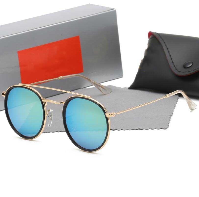 Luxury designer Sunglasses Women Men Sunglasses 3647 Metal frame mirror glass lens driving outdoor travel glasses uv400