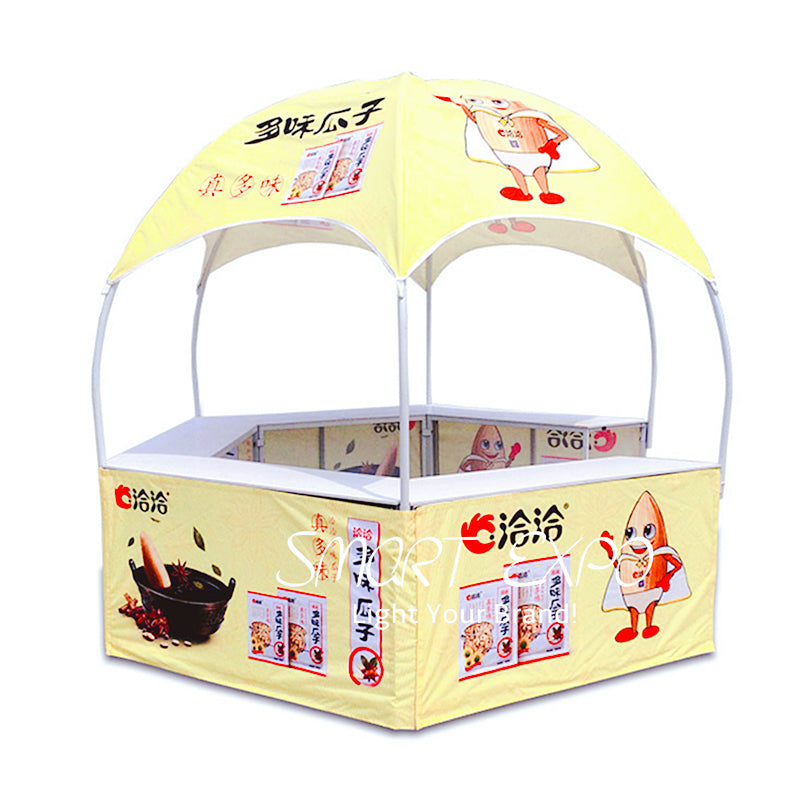 Portable Tent Kiost for Sales Promotion Advertising Display with Custom Printed Graphics