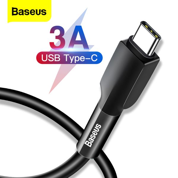 Cell Phone CablesUSB Type C Cable For Samsung S20 S10 Xiaomi Quick Charge 3.0 Silicone USB C Data Cable USB-C Charging Wire For