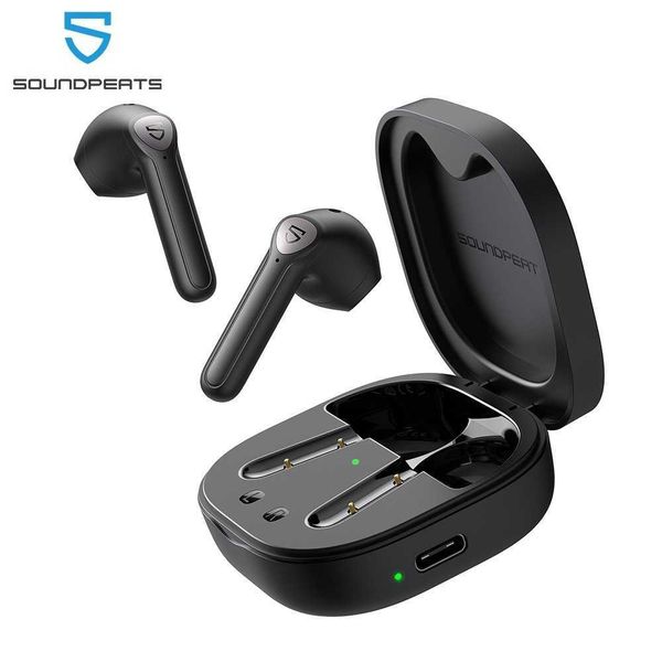 Soundpeats Trueair2 + Wireless Earphones Qcc3040 Aptx-adaptive Bluetooth V5.2 Earbuds 4-mic Cvc 8.0 Noise Cancellation Game Mode