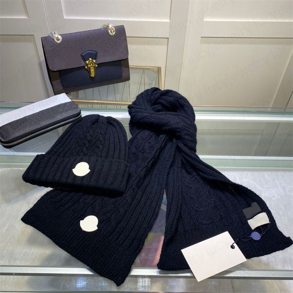 Designer Scarves Sets Beanie Knit Hats Fashion Warm Cap Hat Scarf for Man Women Cpas Winter Shawl Multiple Colors Top Quality