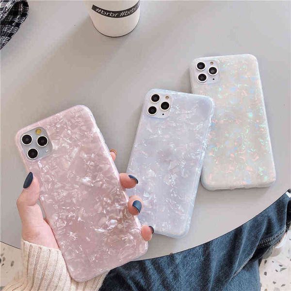 Glitter Dream Shell Pattern Case for Iphone 12 11 13 Pro Max Xr Xs x 8 7 Plus Soft Imd Silicone Cover 11 12
