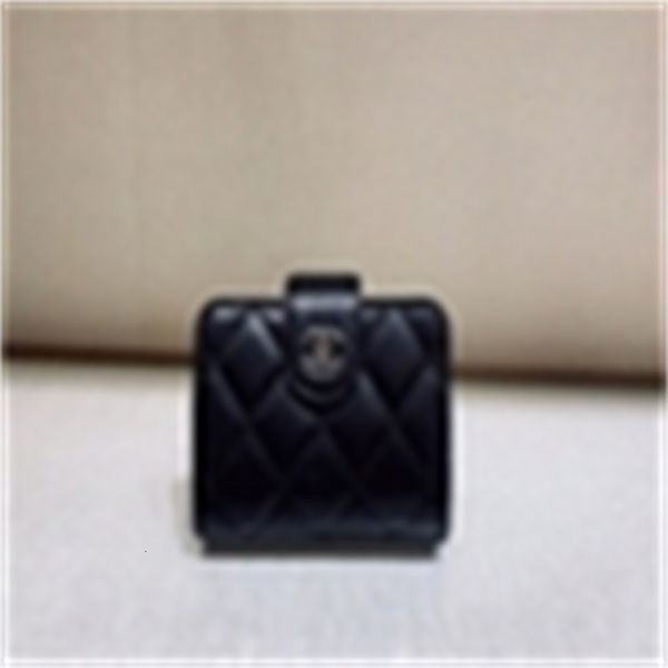 plain weave sheepskin rhomboid multi-layer organ card case A31709 REAL LEATHER Compact Long Wallets Chain Wallet Pouches Key Card Holders