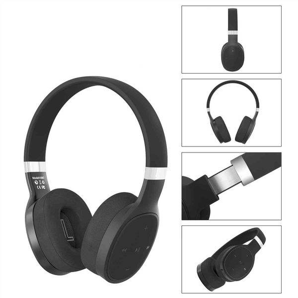 Vj087 Bluetooth 5.0 Headphones Stereo Hifi Wireless Headset with Microphone Fashion Colorful Handfree Game for Pc Smart Phone
