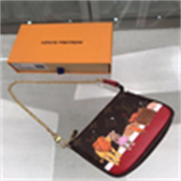 Handbag Long Pouches Phone Brand Real Leather Compact Designer Wallets Chain Wallet Luxury Key Card Holders M63830 Cases Purse Lion Clutches