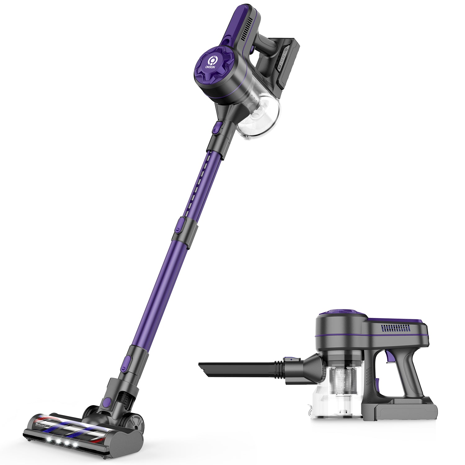 Zoker By Onson Handle Vacuum cleaner Household Bagless Cordless Wireless Rechargeable Handheld Portable Stick for Floor Carpet Pet Car