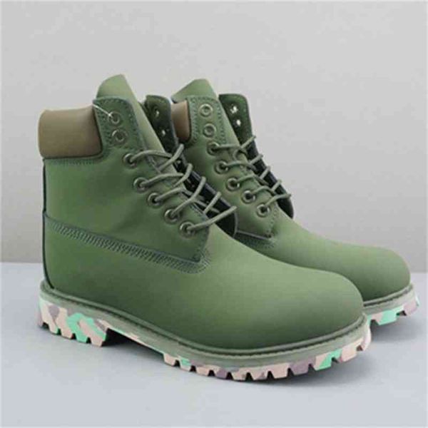 Not Bad Rhubarb Martin Camouflage Soles, Casual Men&#039;s and Women&#039;s Shoes, Short Tide Tooling Boots, British Big