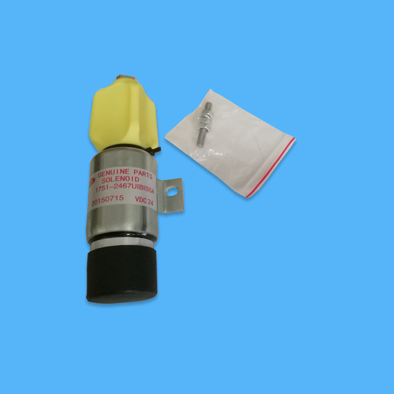 Engine Parts 24V Stop Shut off Solenoid 1751-1267UIB1S5A 3864274 1751-2467UIB1S5A Fit R210LC-7 R220LC-7