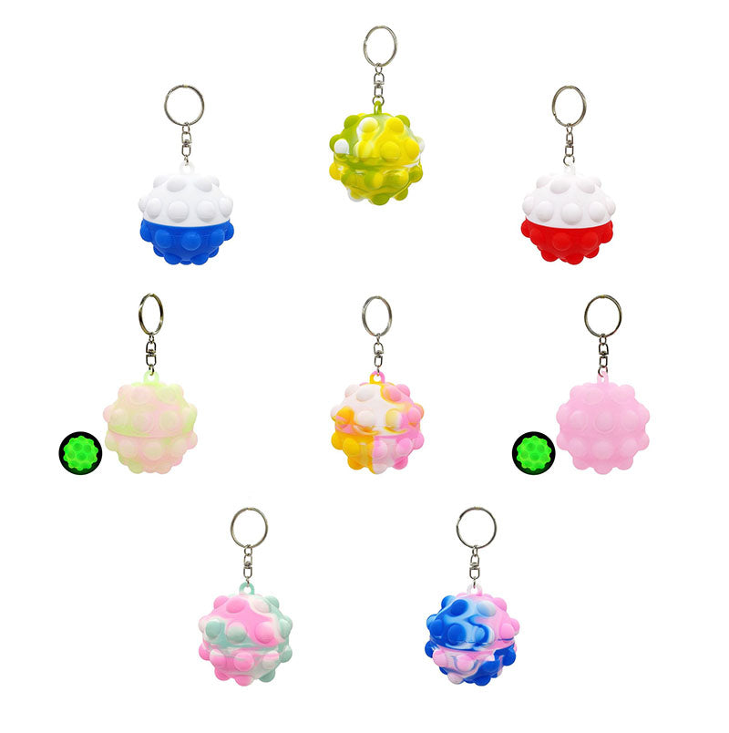 Pop Its Fidget Toys 3D Rainbow Bubble ball Kids Toy Balls Anti Stress Kids Sensory Funny Anti-Stress DHL