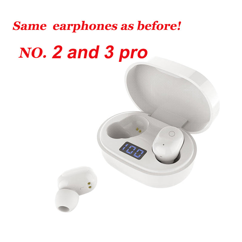 No. 2nd 3rd Earphones GPS Bluetooth Headphone Auto Paring Wireless Charging Case Earbuds