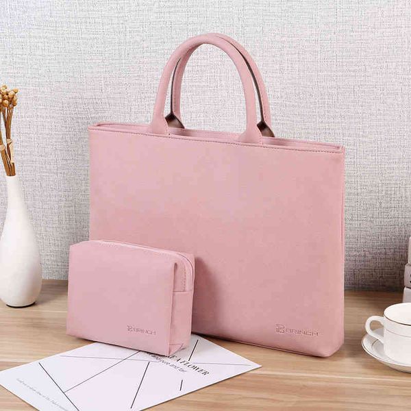 Laptop Bag Is Suitable for Lenovo Xiaomi Huawei Korean Version Simple Hand Men&#039;s and Women&#039;s Information File Official Document