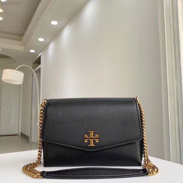 Tb Luxury Women&#039;s Handbag New Leather in Autumn Winter Lychee Grain Cowhide Elegant Simple Kira Single Shoulder Messenger Chain Middle