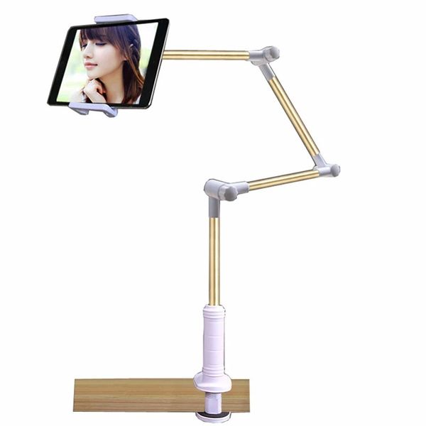 Folding Long Arm universal tripod mobile phone holder Selfie stick bed smartphone support telephone tablet bracket flexible cell holders for