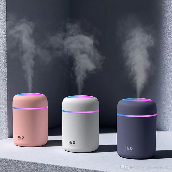 Aromatherapy Portable air humidifiers colorful colors Household desktop gift USB car humidifier Nano fog Quiet and comfortable 300ml super q