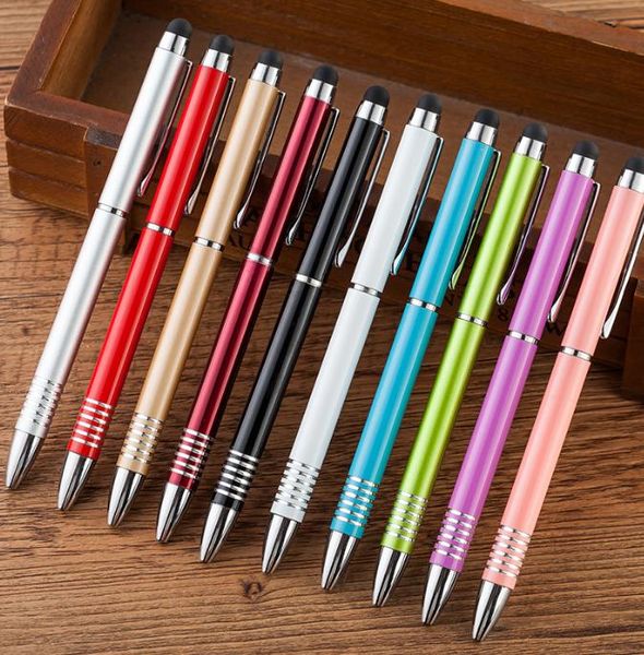 NEW Multifunctional Ballpoint Pens Touch Screen Pen Advertising Business Signature Metal Student Pen School Office Supplies Writing