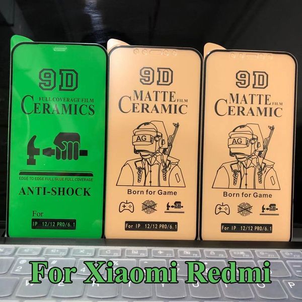 Screen Protector For Xiaomi Redmi Note 12 Explorer 11 Pro 11T 11S 11E 10 10A 10C 10S 10T 9D Ceramics Film Matte Frosted HD Proof Protective