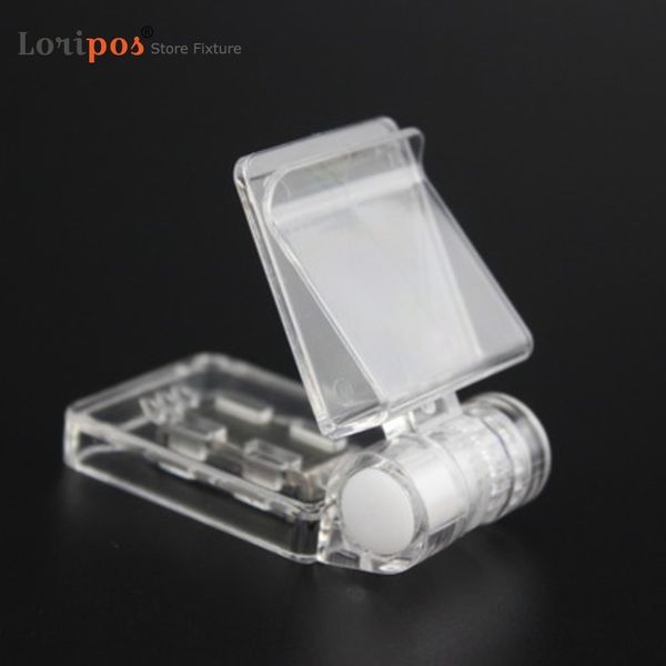 Plastic Refrigerator Label Sign Clip Card Price Tag Holder Snap Magnetic Clamp Freezer Shelf Talker Magnet