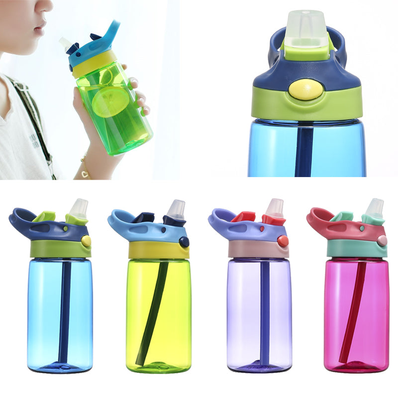 New Bottles 400ml Kids Boys Girls Children Mug cup Outdoor Magic Item Hot Juice Straw Water Bottle Cups