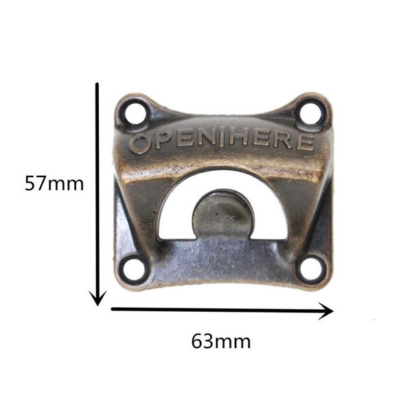 Hot sales Vintage Bottle Opener Wall Mounted Wine Beer Opener Tools Bar Drinking Accessories Home Decor Kitchen Party Supplies T9I001128