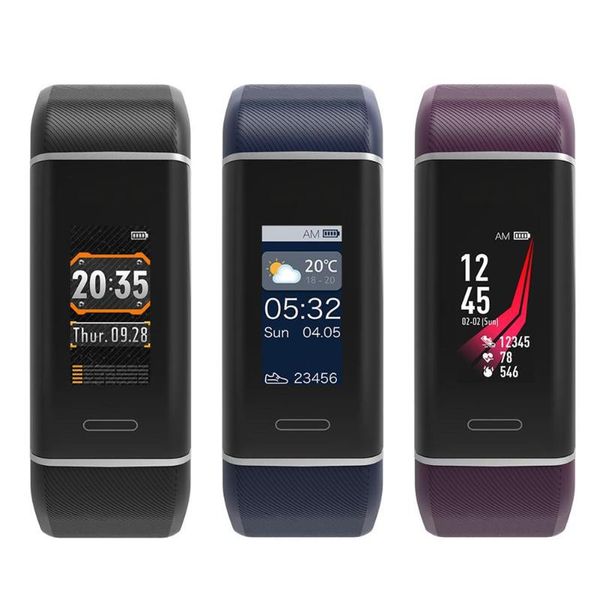 W7 GPS Heart Rate Monitor Smart Bracelet Fitness Tracker Smart Watch Waterproof Color Screen Smart Wristwatch For iOS Android iPhone Watch