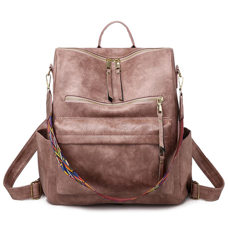Women PU Leather Backpacks Female Reflect Light High-capacity Fashion Backpack For Girls School Bag Back Pack
