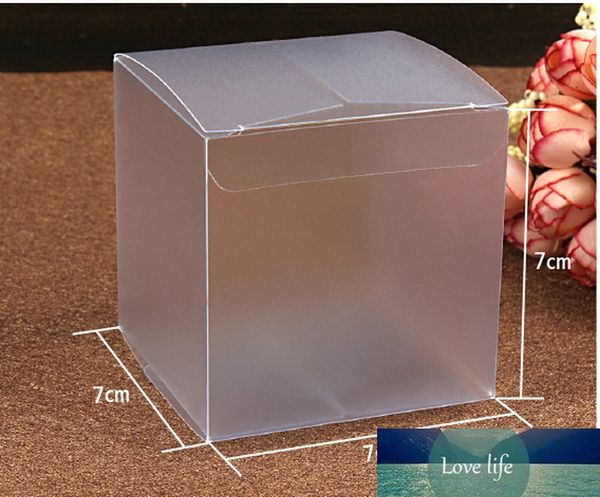 30pcs 7*7*7cm frosted plastic pvc box packing boxes for gifts-chocolate-candy-cosmetic-crafts square Matte pvc