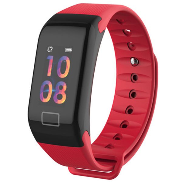 F1S Smart Bracelet Color Screen Blood Oxygen Monitor Smart Watch Heart Rate Monitor Fitness Tracker Sports Wrsitwatch For Android iPhone iOS