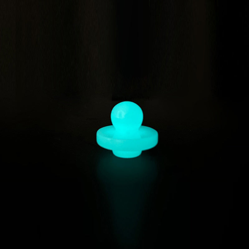 High quality glass carbon cap with luminous thickness, suitable for beveled flat top quartz rod nail, water gun DAB drill, hookah accessories