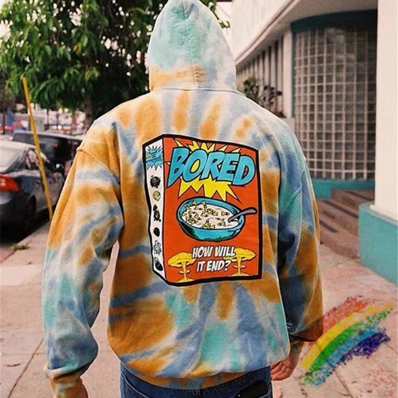 2021 New Novo Travis Scott Entediado Adolescente Tie Dye Hoodie Feminino Masculino Qualidade Superior Exploso Cactus Jack Pullover Capuz Sjp