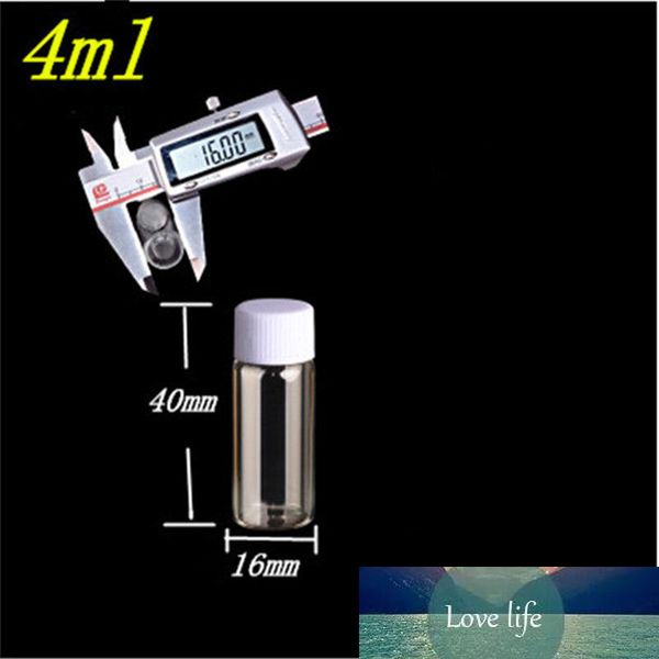 50 pcs 16x40x8 mm Clear Transparent Small Glass Bottles With Plastic Cap DIY 4 ml Glass Containers Cute Gift Jars Vials