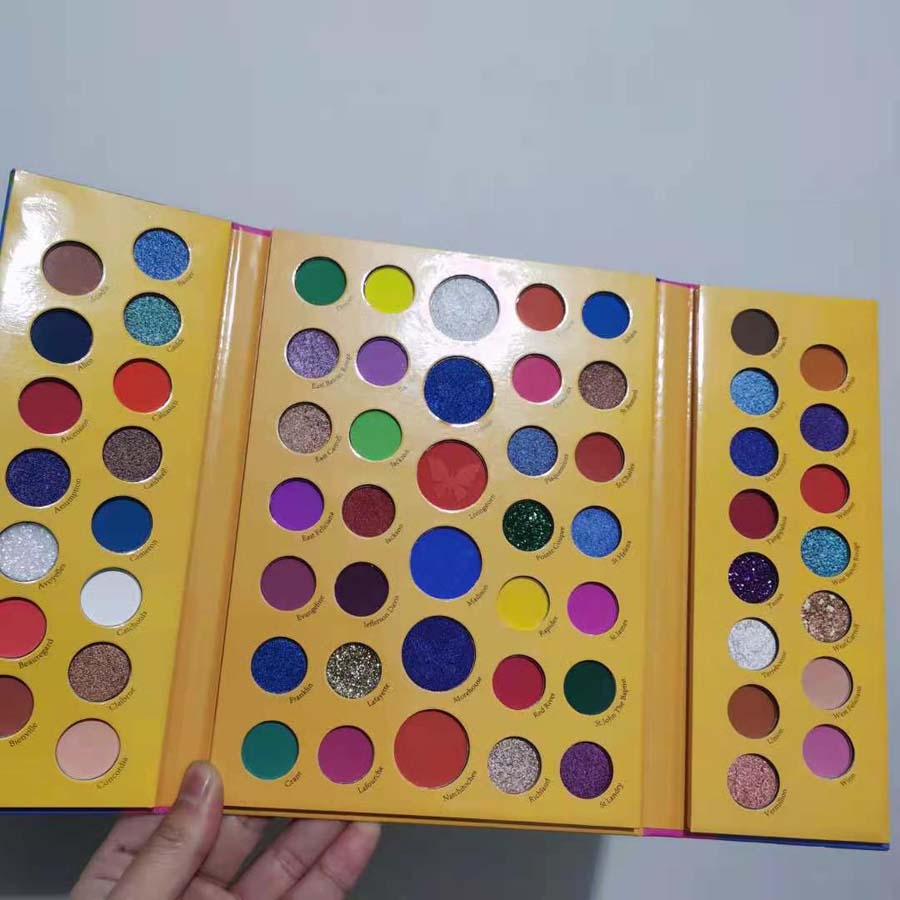 Long-lasting Waterproof Bright Color Eyeshadow Palette 64 Colors Matte & Shimmer Eye Pressed Powder Brighten Cosmetics Easy To Wear DHL