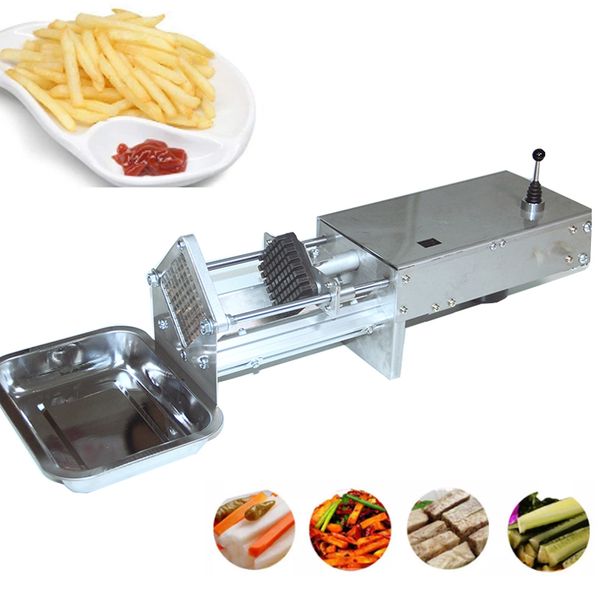 Commercial food grade Potato strip french fry cutter -potato chips chip plant cutter French fries machine