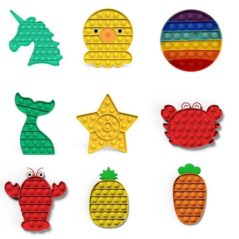 DHL Push Bubble Fidget Toys Autism Special Needs Stress Reliever Helps Relieve Stress and Increase Focus Soft Squeeze Toy