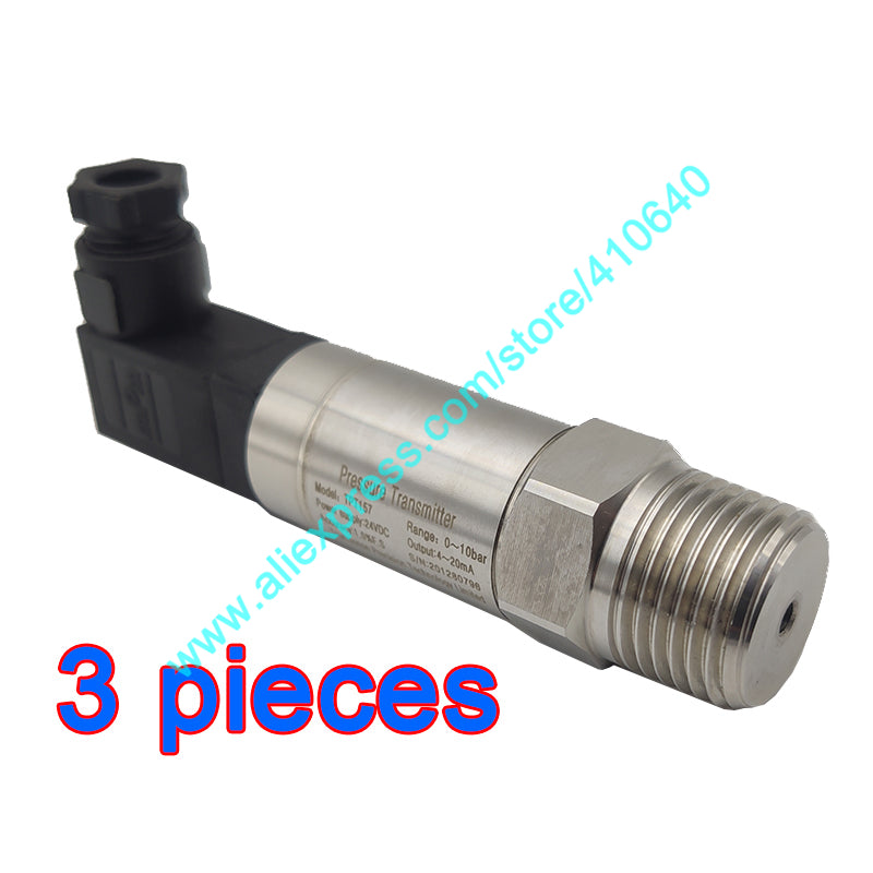 Factory Direct Supplying 10 bar Pressure Transmitter DC 24V 4 to 20 mA Output 1-2&#039;&#039; NPT Connection with Famous Chip