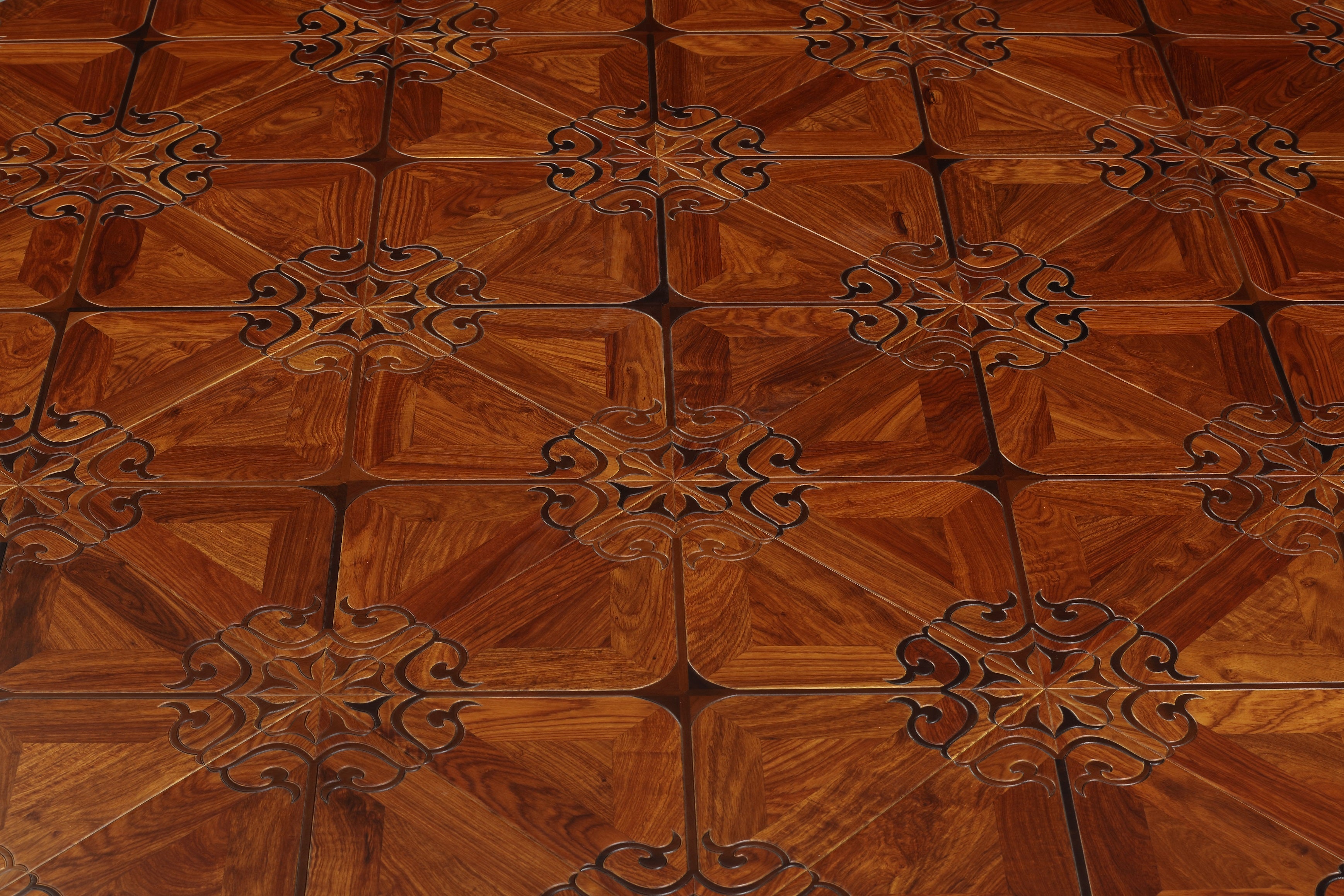 Red surface Kosso hardwood floor Parquet tile art and craft marquetry wall cladding Furniture cover decoration room household flooring carpet woodwo