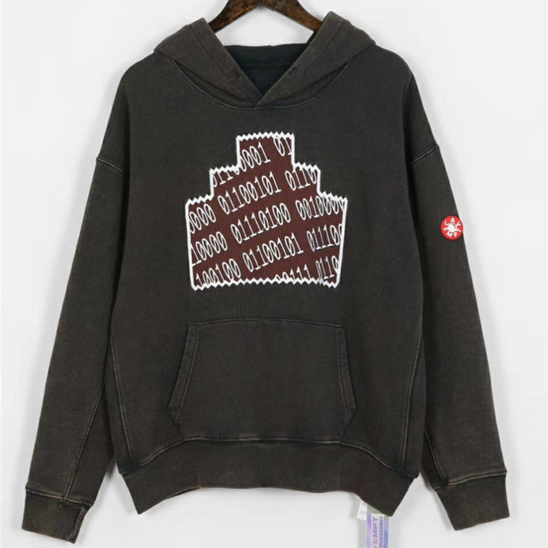 2021 New Vintage Cavempt Verdye Numbers Ziggurat Heavy Hoody Women Men Best Quality Cav Empt Hoodie Pullover 75bq