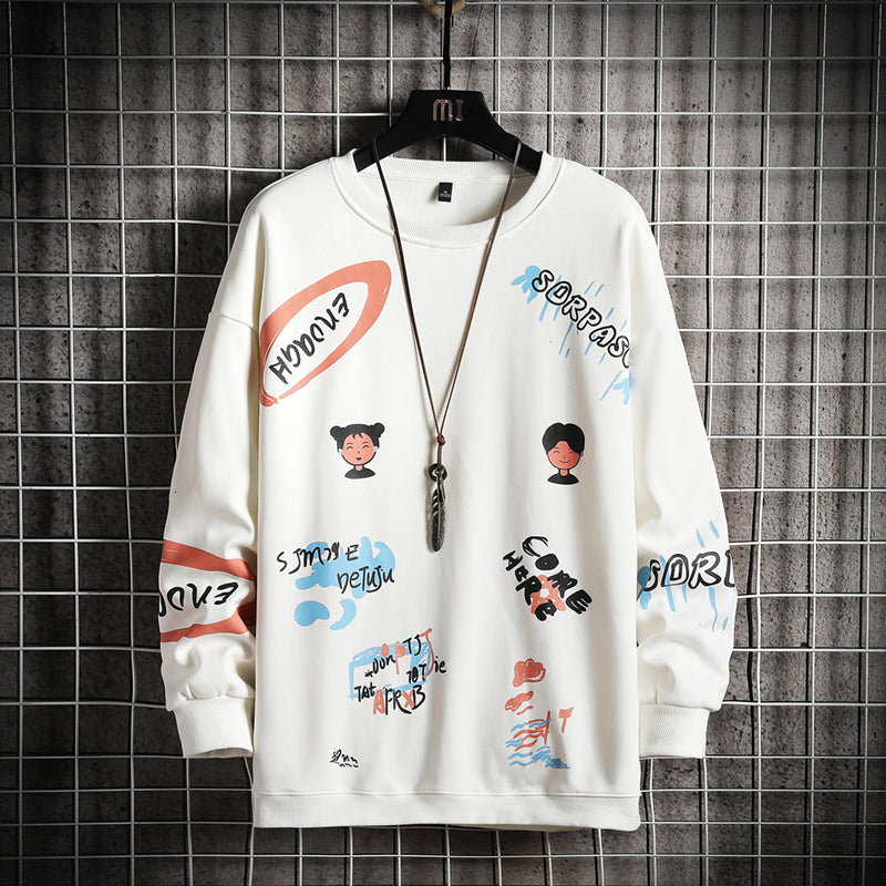 2021 New Masculino Outono Impresso De Es Dimenses Japons Streetwear Casual Preto Hoodie Moletom Com Capuz Jb2f
